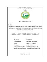 nghiên cứu một số yếu tố chính ảnh hưởng đến giá đất ở trên địa bàn phường tân thịnh, tp thái nguyên, tỉnh thái nguyên giai đoạn 2012 đến 2014 