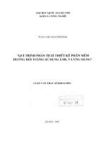 Quy trình phân tích thiết kế phần mềm hướng đối tượng sử dụng UML và ứng dụng  ths  công nghệ thông tin  1 01 10 pdf