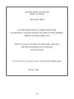 Các biện pháp quản lý thiết bị dạy học tại trường cao đẳng kinh tế   kỹ thuật công nghiệp i trong giai đoạn hiện nay   l