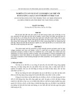 Báo cáo nghiên cứu khoa học   NGHIÊN cứu sản XUẤT sứ CÁCH điện CAO THẾ với hàm LƯỢNG α al2o3 CAO có độ bền cơ học CAO  