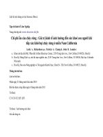 Chi phí ẩn của cháy rừng : Giá trị kinh tế ảnh hưởng đến sức khoẻ con người khi tiếp xúc khói bụi cháy rừng ở miền Nam California