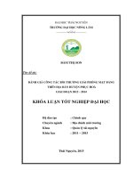 Đánh giá công tác bồi thường giải phóng mặt bằng trên địa bàn huyện phục hoà giai đoạn 2012   2014