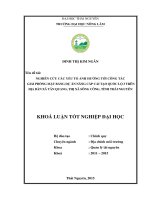 NGHIÊN cứu các yếu tố ẢNH HƯỞNG tới CÔNG tác GIẢI PHÓNG mặt BẰNG dự án NÂNG cấp cải tạo QUỐC lộ 3 TRÊN địa bàn xã tân QUANG, THỊ xã SÔNG CÔNG, TỈNH THÁI NGUYÊN