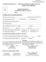 Tờ khai tham gia BHXH tự nguyện - Mẫu số: A02-TS