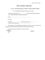 Mẫu bản cam kết nghỉ việc