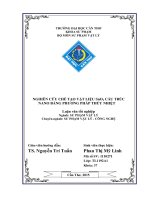 nghiên cứu chế tạo vật liệu sno2 cấu trúc nano bằng phương pháp thủy nhiệt 