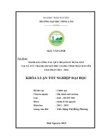 ĐÁNH GIÁ CÔNG tác QUY HOẠCH sử DỤNG đất tại xã tức TRANH, HUYỆN PHÚ LƯƠNG TỈNH THÁI NGUYÊN GIAI đoạn 2011   2014