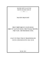 Phát triển dịch vụ ngân hàng điện tử tại ngân hàng TMCP ngoại thương việt nam – chi nhánh đà nẵng   luận văn ths  quản trị kinh doanh   60 34 05 pdf