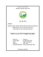 Đánh giá thực trạng chuyển đổi mục đích sử dụng đất trên địa bàn xã na mao, huyện đại từ, tỉnh thái nguyên giai đoạn 2011 2014