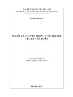 Người kể chuyện trong tiểu thuyết tự lực văn đoàn   luận văn ths  văn học  60 22 32 pdf