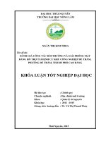Đánh giá công tác bồi thường và giải phóng mặt bằng hỗ trợ tái định cư khu công nghiệp đề thám, phường đề thám, thành phố cao bằng