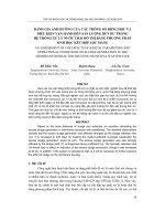Báo cáo nghiên cứu khoa học     ĐÁNH GIÁ ẢNH HƯỞNG của các THÔNG số ĐỘNG học và điều KIỆN vận HÀNH đến sản LƯỢNG bùn dư TRONG hệ THỐNG xử lý nước THẢI đô THỊ BẰNG PHƯƠNG PHÁP SINH học kết hợp lọc MÀNG 