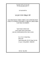 Giải pháp hoàn thiện chiến lược kinh doanh ở công ty cổ phần giải pháp và dịch vụ phần mềm nam việt   luận văn ths  quản trị kinh doanh   60 34 05 pdf