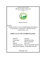 Đánh giá công tác cấp GCNQSDĐ trên địa bàn phường xã hà thượng – huyện đại từ   tỉnh thái nguyên giai đoạn 2011   2014