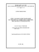Nâng cao chất lượng nguồn nhân lực trẻ trong sự nghiệp công nghiệp hoá, hiện đại hoá ở tỉnh bình dương   luận văn ths  triết học  60 22 85 PDF