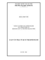 Nâng cao hiệu quả kinh doanh của tổng công ty khoáng sản và thương mại hà tĩnh   luận văn ths  kinh doanh và quản lý  60