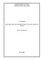 Phát triển cổng giao tiếp điện tử phục vụ tra cứu thông tin cá nhân   luận văn ths  công nghệ thông tin 1 01 10 pdf