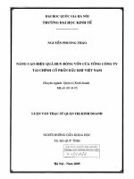 Nâng cao hiệu quả huy động vốn của tổng công ty tài chính cổ phần dầu khí việt nam   luận văn ths  kinh doanh và quản lý