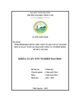 Tình hình hội chứng tiêu chảy ở lợn con từ sơ sinh đến 21 ngày tuổi tại trại lợn công ty CP bình minh, mỹ đức, hà nội và thử nghiệm một số phác đồ điều trị