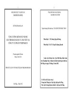 Tóm tắt luận văn thạc sĩ  tăng cưởng kiểm soát nội bộ chu trình bán hàng và thu tiền tại công ty cổ phần pymerpharco