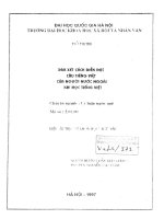 Xem xét cách diễn đạt câu tiếng việt của người nước ngoài khi học tiếng việt   luận văn ths  lý luận ngôn ngữ  5 04 08 pdf