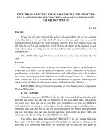 Báo cáo  thực trạng công tác giảng dạy giáo dục thể chất cho trẻ 5 – 6 tuổi theo chương trình giáo dục mầm non mới tại địa bàn TP  HCM 