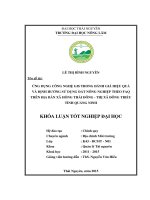 ỨNG DỤNG CÔNG NGHỆ GIS TRONG ĐÁNH GIÁ HIỆU QUẢ và ĐỊNH HƯỚNG sử DỤNG đất NÔNG NGHIỆP THEO FAQ TRÊN địa bàn xã HỒNG THÁI ĐÔNG   THỊ xã ĐÔNG TRIỀU TỈNH QUẢNG NINH