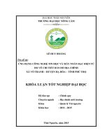 Ứng dụng công nghệ tin học và máy toàn đạc điện tử lập bản đồ địa chính tỷ lệ 1 1000 xã vô tranh – huyện hạ hòa – tỉnh phú thọ