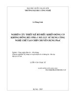 Nghiên cứu thiết kế bộ điều khiển động cơ không đồng bộ 3 pha 1 mã lực sử dụng công nghệ chế tạo chíp chuyên dụng PSoC