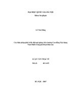 Các biện pháp phát triển đội ngũ giảng viên trường cao đẳng xây dựng nam định trong giai đoạn hiện nay   luận văn ths  g