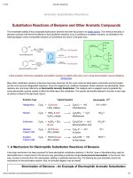 tương tác ion trong hóa học,cơ chế phản ứng của hydrocarbon thơm Ionic Reactions, aromatic reactivity