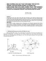 Báo cáo nghiên cứu khoa học   ẢNH HƯỞNG của sự THAY đổi điện TRỞ STATO TRONG TRUYỀN ĐỘNG ĐỘNG cơ ĐỒNG bộ NAM CHÂM VĨNH cửu điều KHIỂN TRỰC TIẾP MÔMEN  