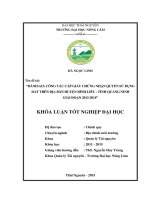 ĐÁNH GIÁ CÔNG tác cấp GIẤY CHỨNG NHẬN QUYỀN sử DỤNG đất TRÊN địa bàn HUYỆN BÌNH LIÊU   TỈNH QUẢNG NINH GIAI đoạn 2012 2014