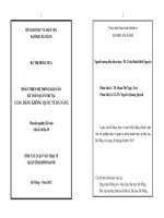 Tóm tắt luận văn thạc sĩ  hoàn thiện hệ thống báo cáo kế toán quản trị cảng hàng không quốc tế đà nẵng