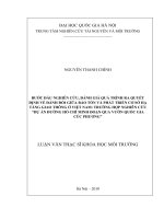 Bước đầu nghiên cứu đánh giá quá trình ra quyết định về đánh đổi giữa bảo tồn và phát triển cơ sở hạ tầng giao thông ở v