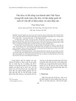 Báo cáo   văn hóa và lối sống của thanh niên việt nam trong bối cảnh toàn cầu hóa và hội nhập quốc tế  một số vấn đề về khái niệm và cách tiếp cận   