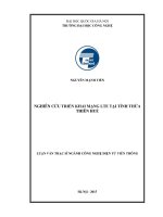 Nghiên cứu triển khai mạng LTE tại tỉnh thừa thiên huế   luận văn ths  kỹ thuật điện tử   viễn thông  60 52 02 03 pdf