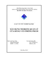 xây dựng website quản lý cửa hàng văn phòng phẩm 