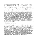 NỮ TIẾN SĨ ĐẦU TIÊN CỦA VIỆT NAM