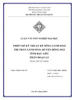 thiết kế kỹ thuật kè sông gành hào thị trấn gành hào, huyện đông hải tỉnh bạc liêu phân đoạn g3 