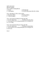 ĐỀ THI HỌC KÌ LỚP 10