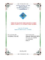 thiết kế mạch đo nhiệt độ dùng vi điều khiển at89c51 và cảm biến nhiệt ds18b20 