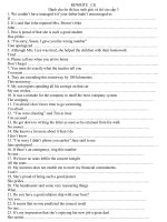 BÀI TẬP REWRITE CHO ÔN THI CẤP 3 VÀ HSG