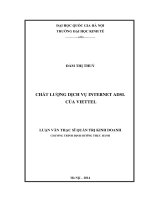 Chất lượng dịch vụ internet ADSL của viettel   luận văn ths  kinh doanh và quản lý  60 34 01 02 pdf