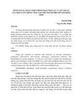 Báo cáo  đánh giá sự phát triển hình thái, thể lực và kỹ thuật của đội tuyển bóng ném nam trẻ thành phố hồ chí minh (2010) 