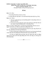 Đề thi  Đáp án GDCD 6 7 8 9 học kỳ 1  Theo định hướng phát triển năng lực học sinh