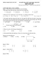 Đề khảo sát chất lượng HSG lớp 5