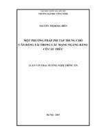 Một phương pháp phi tập trung cho cân bằng tải trong các mạng ngang hàng có cấu trúc  luận văn ths  công nghệ thông tin