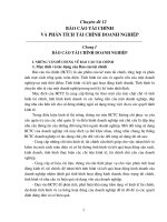 Chuyên đề 12 báo cáo tài chính và phân tích tài chính doanh nghiệp