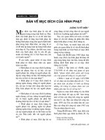 Báo cáo   bàn về mục đích của hình phạt   